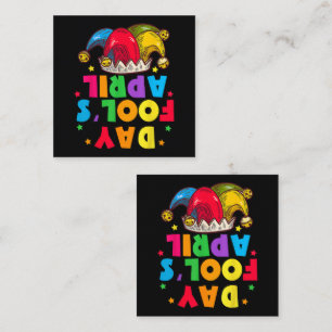 Lustiges Aprilscherz-Kit 1. April Witze Quadratische Visitenkarte