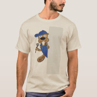 Lustiges Arbeitender-Biber-Grafik-T-Shirt - Süßer
