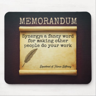 Lustiges Arbeitszitat Sarkastischer Bürohumor Mousepad