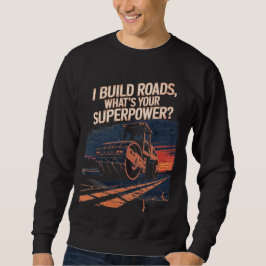 Lustiges Asphaltwalzen-LKW-Zitat – Sunset Vintage Sweatshirt
