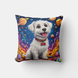 Lustiges Astronauten-Hundegeschenk für Tierliebhab Kissen