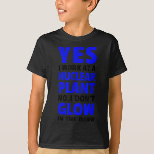 Lustiges Atomkraftwerk, ich leuchte nicht, Veganer T-Shirt