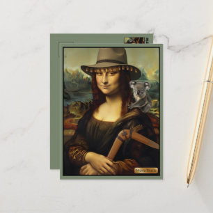 Lustiges australisches Thema Postkarte