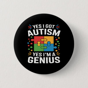 Lustiges Autismus-Bewusstsein Kinder Autistisches Button