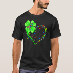 Lustiges Autismus-Kleeblatt Autismus-Mutter Junge  T-Shirt