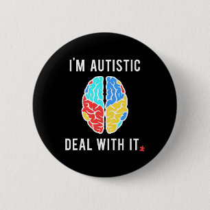 Lustiges Autismuserkennungs-Geschenk für autistisc Button