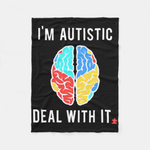 Lustiges Autismusrisiko-Geschenk für autistische M Fleecedecke