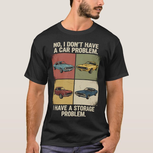 Lustiges Auto-Problem-Aufbewahrungsproblem-Mechani T-Shirt (Vorderseite)