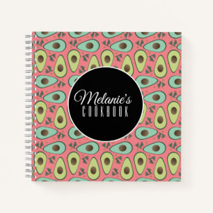Lustiges Avocado-Koriander-Salat-Muster Notizbuch
