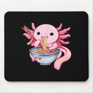 Lustiges Axolotl Ramen Kawaii Anime Japanisches Gr Mousepad