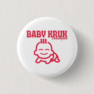 Lustiges Baby Kruk Philadelphia Premium Button