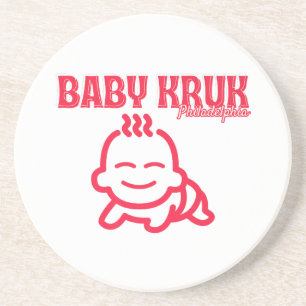 Lustiges Baby Kruk Philadelphia Premium Getränkeuntersetzer