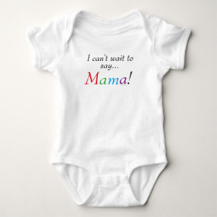 Lustiges Baby-Mama-Sagen-T-Shirt für Kleinkinder Baby Strampler