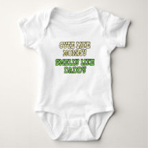 Lustiges Baby-Shirt: Niedlich wie die Mama, Smelly