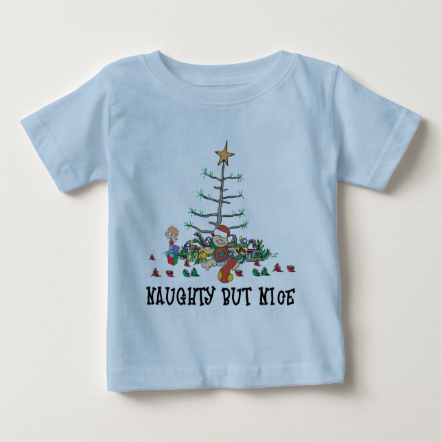 Lustiges Baby-Weihnachten Baby T-shirt (Vorderseite)