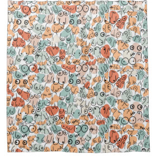 lustiges Babyduschdesign Duschvorhang