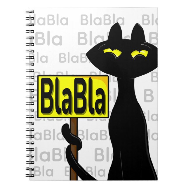 Lustiges Bad Boogie Notizbuch - BlaBla Notizblock (Vorderseite)