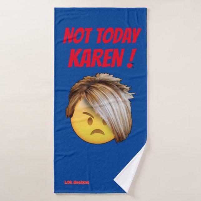 lustiges Badetuch Set "NOT HEUTE KAREN" (Badehandtuch)