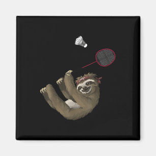 Lustiges Badminton-Design für Badminton-Spieler un Magnet