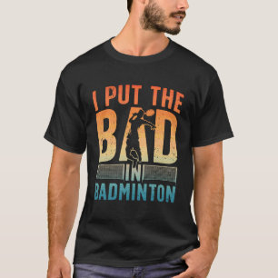 Lustiges Badminton-Design für Männer Frauen Kinder T-Shirt