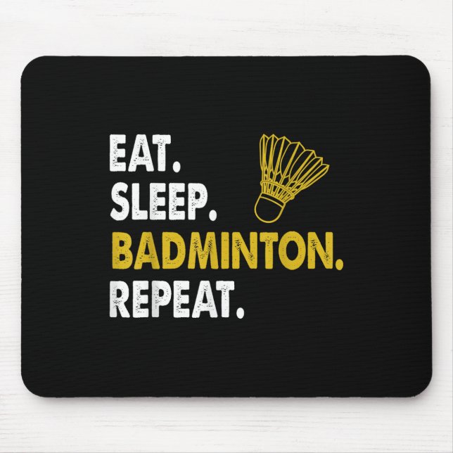 Lustiges Badminton-Shuttle-Novelty-T-Shirt  Mousepad (Vorne)