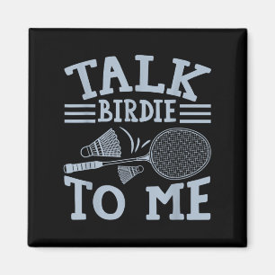 Lustiges Badminton-Spieler-Match-Spiel-Witz Magnet
