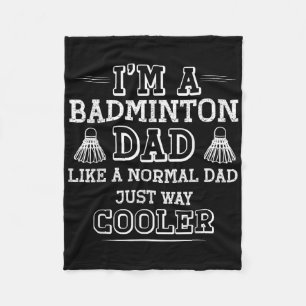 Lustiges Badminton-Vater-Shirt Männer Frauen Badmi Fleecedecke