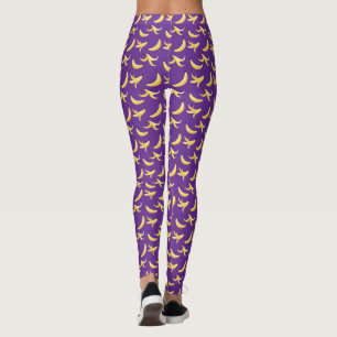 Lustiges Banane Wortspiel Party Muster farbenfroh Leggings