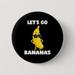 Lustiges Bananen-Shirt süße Banane lustig los geht Button