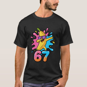 Lustiges Bananen-Skateboard 67 Kinder 67 Schultage T-Shirt