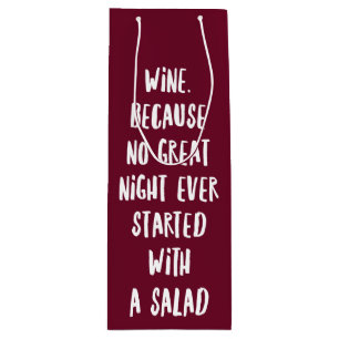 Lustiges Bar-Zitat Geschenktüte Für Weinflaschen