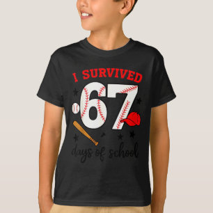 Lustiges Baseball-Design: Ich habe 67 Schultage üb T-Shirt