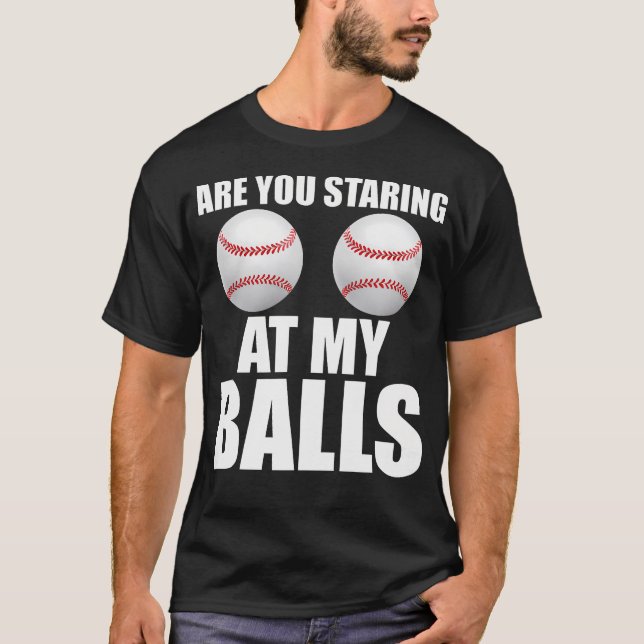 Lustiges Baseball-Design T-Shirt (Vorderseite)