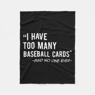 Lustiges Baseballkarten-Sammler-Geschenk T-Shirt Fleecedecke