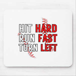 Lustiges Baseballteam trifft hart, läuft schnell, Mousepad