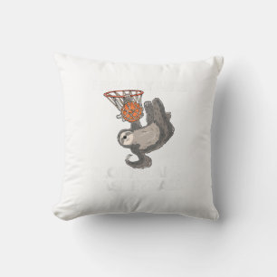 Lustiges Basketball-Faultier-Geschenk Süßes Faulti Kissen