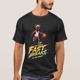 Lustiges Basketball-Geschenk für Boxer-Hunde-Liebh T-Shirt