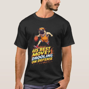 Lustiges Basketball-Geschenk für Pug-Hunde-Liebhab T-Shirt