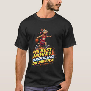 Lustiges Basketball-Geschenk für Yorkshire Terrier T-Shirt