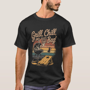 Lustiges BBQ Bier Cornhole T-Shirt