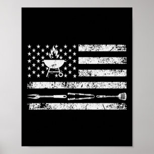 Lustiges Bbq-Design Fleischräuchern1 Poster
