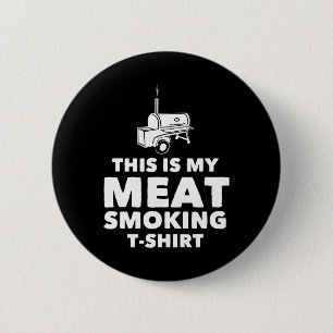 Lustiges BBQ-Fleisch-Räucheres-Design Button