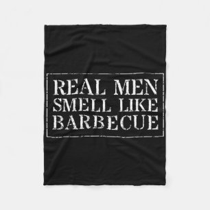 Lustiges Bbq-Grill-Geschenk-T-Shirt Echte Männer R Fleecedecke