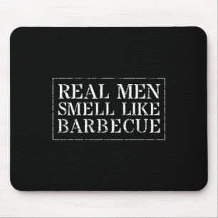 Lustiges Bbq Grilling Geschenk T Shirt Echte Männe Mousepad