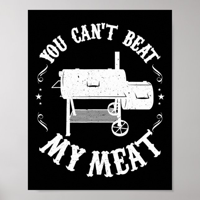 Lustiges Bbq Pit Reverse Flow Smoker Zubehör Dad G Poster (Vorne)