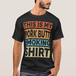 Lustiges BBQ-Schweinebraten-Rauchen-Grillmaster-Fl T-Shirt