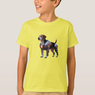 Lustiges Beagle-Roboter-Kinder-T-Shirt T-Shirt
