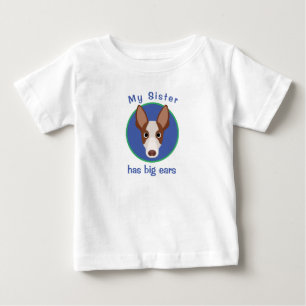 Lustiges benutzerdefiniertes Hundegesicht  Baby T-shirt