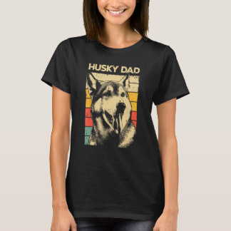 Lustiges Bestes Husky-Design für Väter Männer Sibe T-Shirt