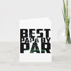 Lustiges Bestes Papa By Par Vatertag Golf Shirt Ge Karte
